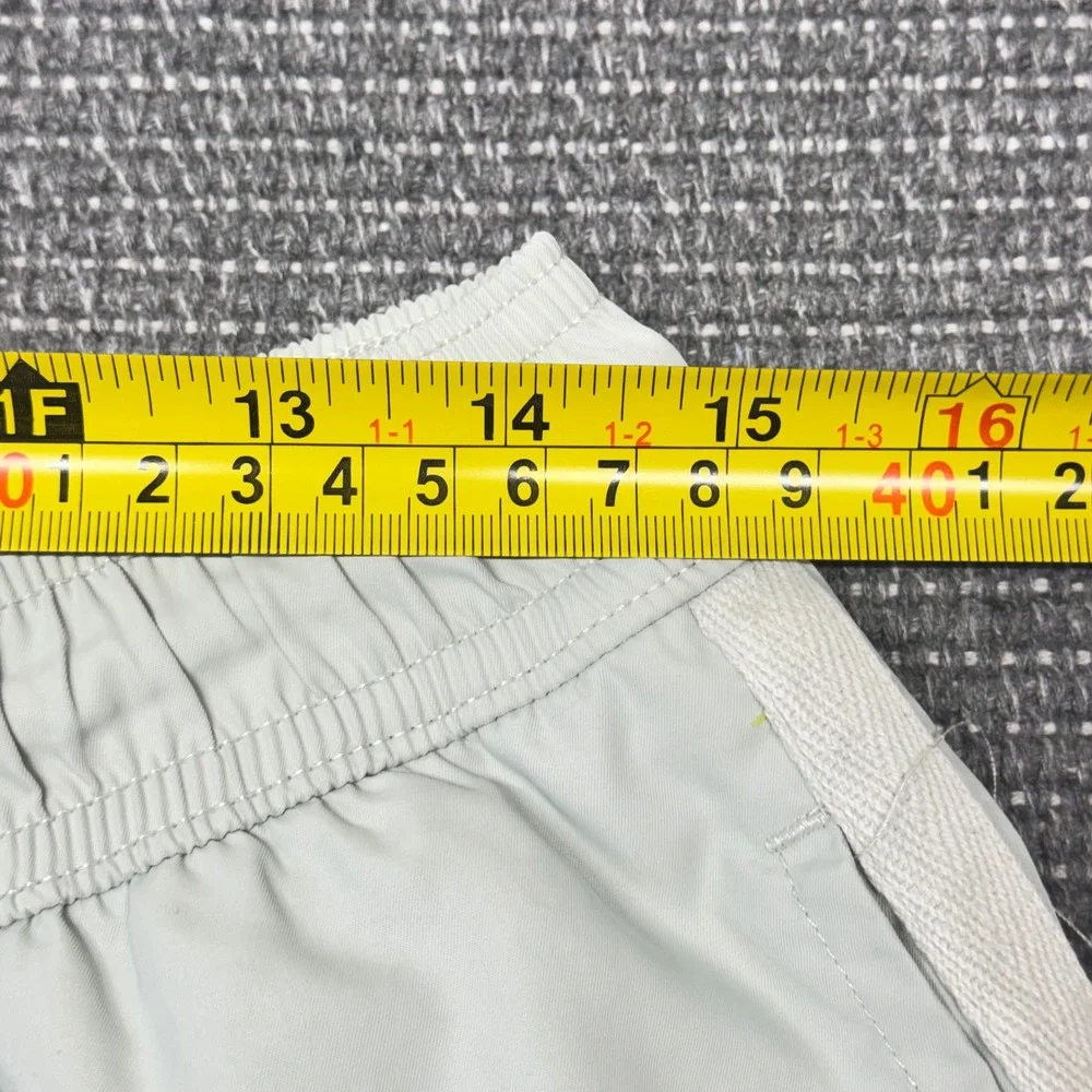 Topman Mens Swim Shorts Sage Green Side Stripe Drawstring Trunks‎ Size S/M
